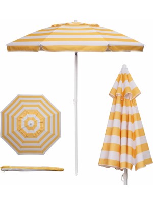 Hype Store Pıcnıc Tıme Açık Gölgelik Güneşlik Plaj Şemsiyesi 5.5', Küçük Veranda Şemsiyesi, Plaj Sandalyesi Şem