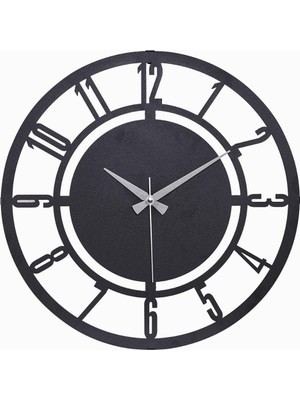 41 cm Metal Malzeme Akarsaniye Sessiz Mekanizma Dekoratif Duvar Saati