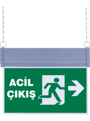 Evimdeyokyok SG051-S3 Çift Yönlü Acil Yönlendirme Armatürü (Zincirli) Acil Çıkış Sağ-Sol