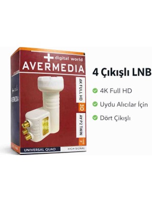 4 Lü Lnb Avermedia 4K Full Hd