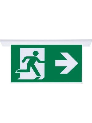 Evimdeyokyok SG051-SS1 Çift Yönlü Acil Yönlendirme Armatürü (Sıvaaltı Aparatlı) Sağ-Sol