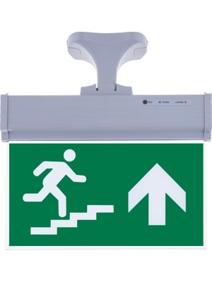 Evimdeyokyok SG071-Y4 Çift Yönlü Acil Yönlendirme Armatürü (Askı Aparatlı) Merdiven Yukarı