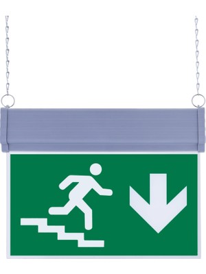 Evimdeyokyok SG051-A4 Çift Yönlü Acil Yönlendirme Armatürü (Zincirli) Merdiven Aşağı