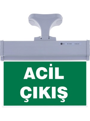 Evimdeyokyok SG071-D3 Çift Yönlü Acil Yönlendirme Armatürü (Askı Aparatlı) Acil Çıkış
