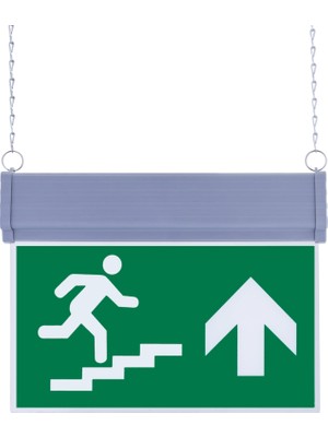 Evimdeyokyok SG051-Y4 Çift Yönlü Acil Yönlendirme Armatürü (Zincirli) Merdiven Yukarı