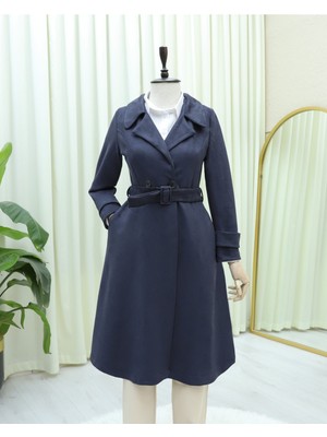 Modamorfo Beli Kemerli Cepli Süet Kap -Laci