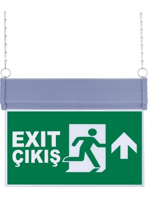 Evimdeyokyok SG051-Y2 Çift Yönlü Acil Yönlendirme Armatürü (Zincirli) Exit Çıkış Yukarı