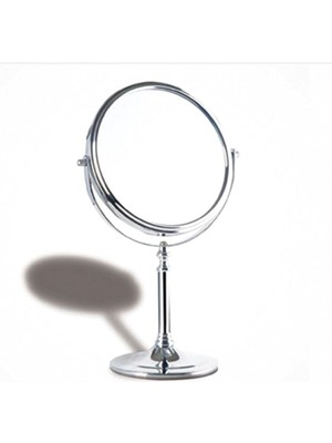 Özgürce 3x Büyüteç Çift Taraflı Daire Makyaj Aynası Paslanmaz Çelik