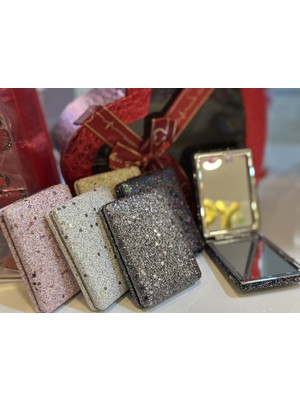 Özgürce Parlak ve Şık Desenli Küçük Cep Aynası, Zarif ve Taşınabilir Tasarım