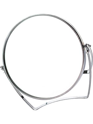 Özgürce Mini Çift Taraflı Büyüteçli Krom Kaplama Masa ve Ofis Aynası