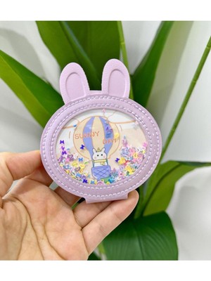 Özgürce Mini Cep Çanta Aynası, Sevgi Dolu Tavşan Tasarımı, Şık ve Pratik Aksesuar