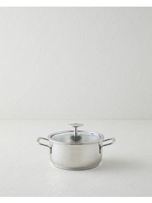 English Home Siena Çelik Mini Tencere 14 cm Silver