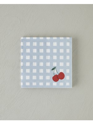 English Home Cherry Cherry Kağıt 20'li Kağıt Peçete 33x33 cm Mavi