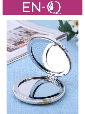 Özgürce Çift Taraflı Yuvarlak Makyaj Aynası Çanta ile Seyahat ve Günlük Kullanım