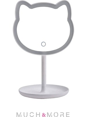 Özgürce Dokunmatik LED Işıklı Makyaj Aynası, Pil ile Çalışır, 29X15 cm