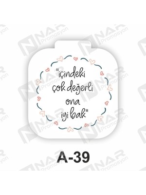 Özgürce 25 Adet Renkli Cep Aynası Seti, Uv Baskılı, Özel Gün Hediyesi