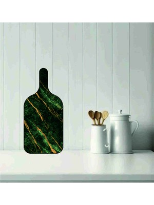 Feyza Design Mermer Desenli Büyük Kesme Tahtası 49X22CM, Şık ve Dayanıklı Mutfağınız Için