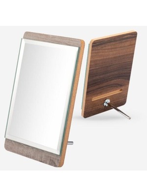 Özgürce Şık Ahşap Standlı Ayna, Doğal ve Estetik Tasarım ile Dekorunuza Zarafet Katın