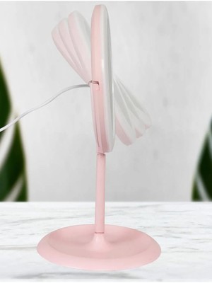 Özgürce Dokunmatik LED Işıklı Yuvarlak Masaüstü Makyaj Aynası