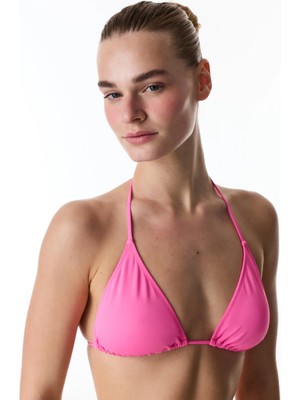 Penti Açık Pembe Üçgen Bikini Üstü
