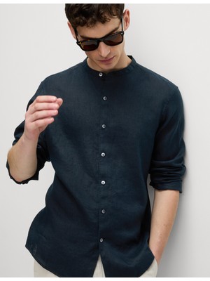 Marks & Spencer Saf Keten Gömlek