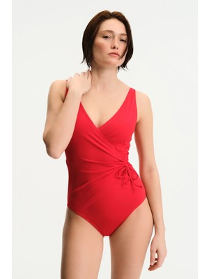 Penti Kırmızı Twist Korseli Mayo