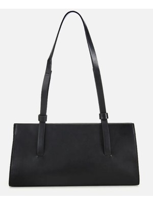 Hotiç Kadın Siyah Mıknatıs Detaylı Omuz Çantası