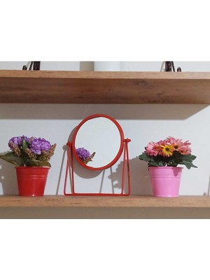 Özgürce Kırmızı Metal Makyaj Aynası, Anneler Günü Hediyesi, Bayrak Tasarımı