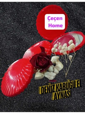 Özgürce Mini Deniz Kabuğu Çanta Aynası, El ve Yüz Makyaj Aynası