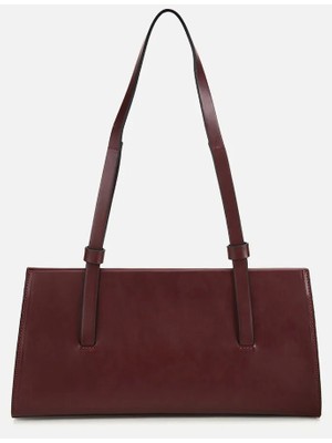 Hotiç Kadın Bordo Mıknatıs Detaylı Omuz Çantası