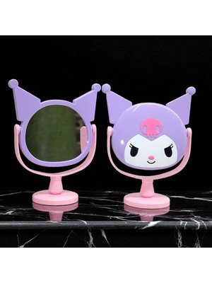 Özgürce Sevimli Kuromi Temalı Masaüstü Makyaj Aynası, Şık ve Renkli Tasarım