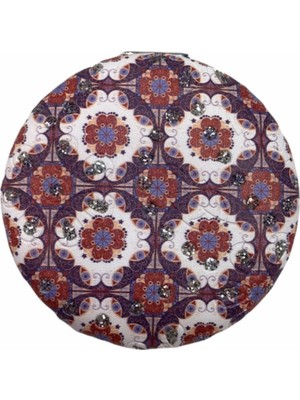 Özgürce Yuvarlak Çanta Aynası, Büyüteçli ve Makyaj Için Pratik Ayna