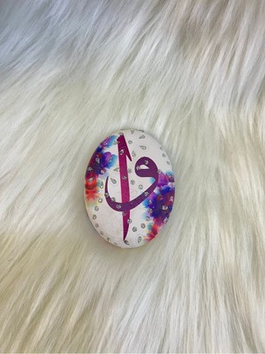 Özgürce Parlak Taşlı, Şık El Makyaj Aynası, Zarif ve Taşlı Tasarım