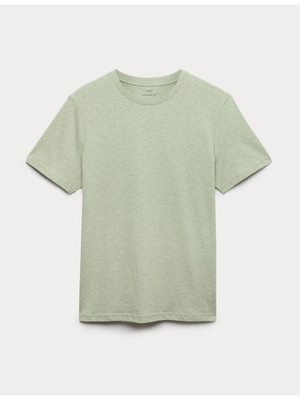 Marks & Spencer Saf Pamuklu Kısa Kollu T-Shirt