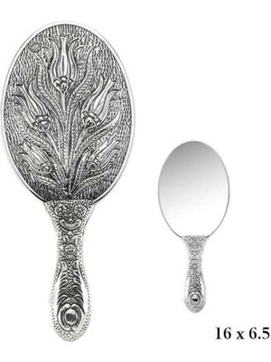 Özgürce Şık Lale Desenli El Aynası, Çekici ve Zarif Tasarım