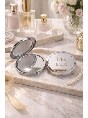 Özgürce Kişiye Özel Şık ve Modern Çelik Makyaj Aynası NO1058