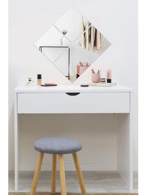 Özgürce Şık 4'lü Kare Düz Duvar Makyaj Aynası Seti, 30CM x 30CM