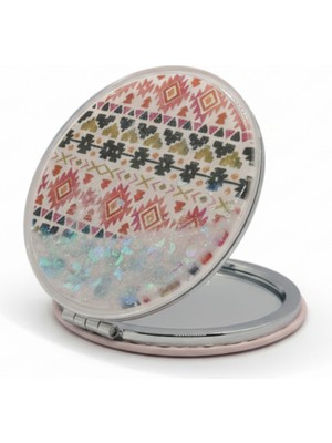 Özgürce Küçük Yuvarlak Taşınabilir Makyaj Aynası 6x6 Cm, Pratik ve Şık Tasarım