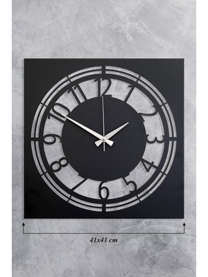 41 cm Metal Malzeme Akar Saniye Sessiz Mekanizma Dekoratif Duvar Saati