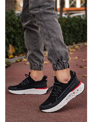Panorama Esnek Triko Kalın Taban Erkek Sneaker