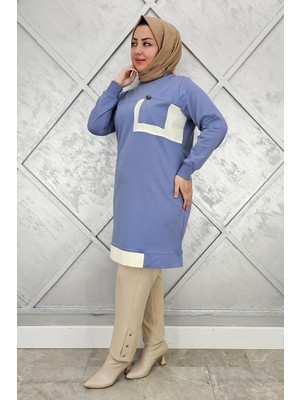 Pys Giyim Kadın Sallantı Aksesuar Detay ve Kombinli Tesettür Tunik