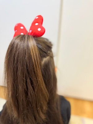 Joinkidz Minnie Desenli Kadife Çocuk Taç ve Toka Seti