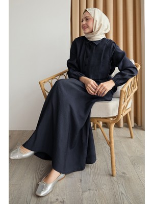 inStyle Bolerolu Bağlamalı Siyah Elbise