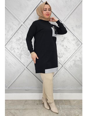 Pys Giyim Kadın Sallantı Aksesuar Detay ve Kombinli Tesettür Tunik
