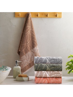 Schafer Home Adore Jakarlı Havlu 50X90 cm 1 Parça-Kahverengi