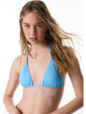 Penti Mavi Eulina Üçgen Bikini Üstü