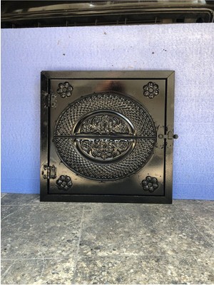 Özgürce 40X50 cm Ferforje Şömine Kapağı ve Çerçevesi, Şık ve Dayanıklı Tasarım