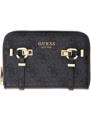 Guess Leona Logolu Orta Boy Fermuarlı Kadın Antrasit Cüzdan SWSG9917140-CLO