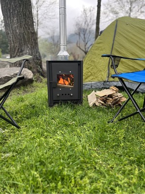 Özgürce Taşınabilir Karavan ve Çadır Şöminesi, Sıcak ve Konforlu Anlar Için