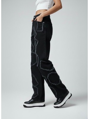 Unisex Baggy Jean Pantolon - Geniş Paça Oversize Bol Kesim Denim Pantolon